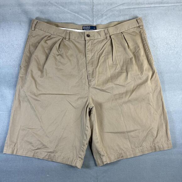 Ralph Lauren POLO by Ralph Lauren TYLER SHORT Two-pleat chino shorts, short pants, men's size W33 cotton ivory Vintage Second Hand main image 1